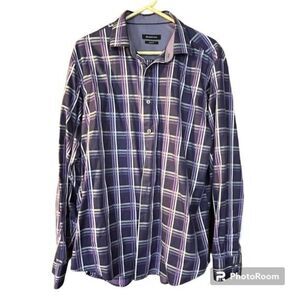 Bugatchi Plaid Classic Fit Button Shirt